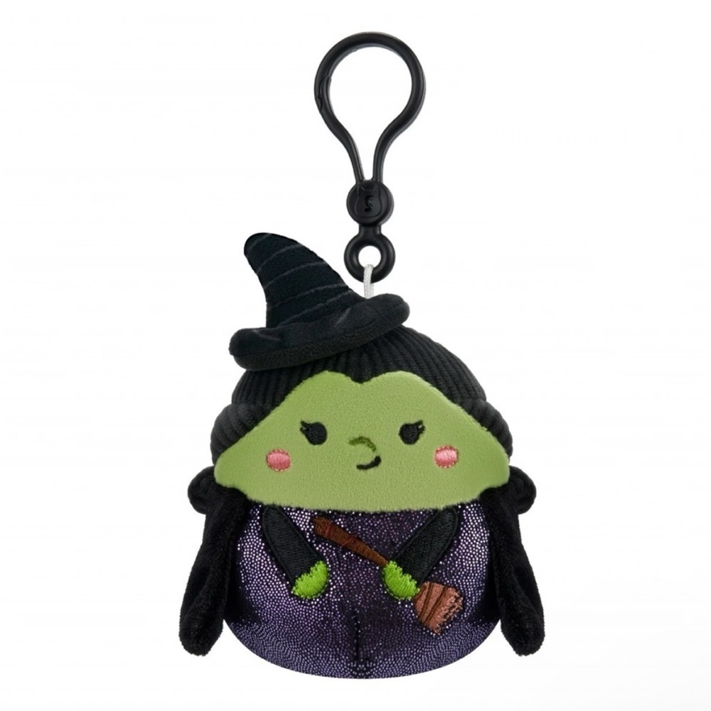 NWT 3.5” Elphaba / Wicked Witch from Wicked / The Wizard of Oz Squishmallow Clip - Picture 6 of 8